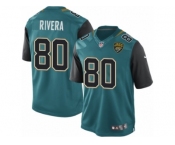 Youth Nike Jacksonville Jaguars #80 Mychal Rivera Limited Teal Green Team Color NFL Jersey