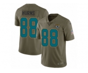 Youth Nike Jacksonville Jaguars #88 Allen Hurns Limited Olive 2017 Salute to Service NFL Jersey