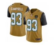 Youth Nike Jacksonville Jaguars #93 Calais Campbell Limited Gold Rush NFL Jersey