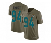 Youth Nike Jacksonville Jaguars #94 Dawuane Smoot Limited Olive 2017 Salute to Service NFL Jersey