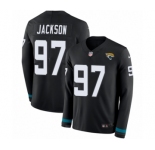 Youth Nike Jacksonville Jaguars #97 Malik Jackson Limited Black Therma Long Sleeve NFL Jersey