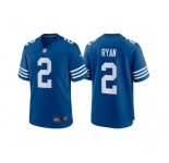 Indianapolis Colts #2 Matt Ryan Blue Game Stitched Football Jersey