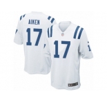 Men Nike Indianapolis Colts #17 Kamar Aiken Game White NFL Jersey