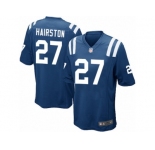 Men Nike Indianapolis Colts #27 Nate Hairston Game Royal Blue Team Color NFL Jersey