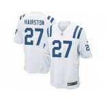 Men Nike Indianapolis Colts #27 Nate Hairston Game White NFL Jersey