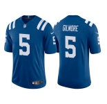 Mens Indianapolis Colts #5 Stephon Gilmore Royal Stitched Game Jersey