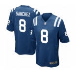 Men's Indianapolis Colts #8 Rigoberto Sanchez Game Royal Blue Team Color Football Jersey