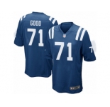 Men's Nike Indianapolis Colts #71 Denzelle Good Game Royal Blue Team Color NFL Jersey