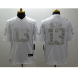 Nike Indianapolis Colts #13 T.Y. Hilton Platinum White Jerseys(Game)