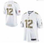 nike nfl jerseys indianapolis colts #12 luck white[nike USA]