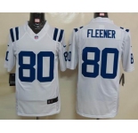 nike nfl jerseys indianapolis colts #80 fleener white[game]