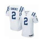 Men Nike Indianapolis Colts #2 Rigoberto Sanchez Elite White NFL Jersey