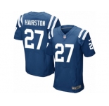 Men Nike Indianapolis Colts #27 Nate Hairston Elite Royal Blue Team Color NFL Jersey