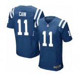Men's Indianapolis Colts #11 Deon Cain Elite Royal Blue Team Color Football Jersey