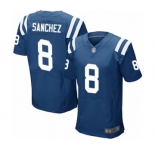 Men's Indianapolis Colts #8 Rigoberto Sanchez Elite Royal Blue Team Color Football Jersey