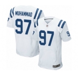 Men's Indianapolis Colts #97 Al-Quadin Muhammad Elite White Football Jersey