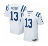 Men's Nike Indianapolis Colts #13 T.Y. Hilton Elite White NFL Jersey