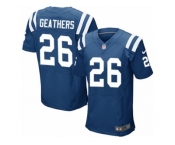 Men's Nike Indianapolis Colts #26 Clayton Geathers Elite Royal Blue Team Color NFL Jersey