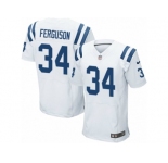 Men's Nike Indianapolis Colts #34 Josh Ferguson Elite White NFL Jersey