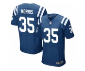 Men's Nike Indianapolis Colts #35 Darryl Morris Elite Royal Blue Team Color NFL Jersey