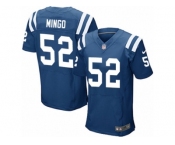 Men's Nike Indianapolis Colts #52 Barkevious Mingo Elite Royal Blue Team Color NFL Jersey