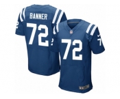 Men's Nike Indianapolis Colts #72 Zach Banner Elite Royal Blue Team Color NFL Jersey