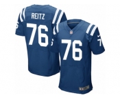 Men's Nike Indianapolis Colts #76 Joe Reitz Elite Royal Blue Team Color NFL Jersey