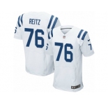 Men's Nike Indianapolis Colts #76 Joe Reitz Elite White NFL Jersey