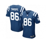 Men's Nike Indianapolis Colts #86 Erik Swoope Elite Royal Blue Team Color NFL Jersey