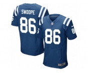 Men's Nike Indianapolis Colts #86 Erik Swoope Elite Royal Blue Team Color NFL Jersey