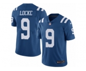 Men's Nike Indianapolis Colts #9 Jeff Locke Elite Royal Blue Rush NFL Jersey
