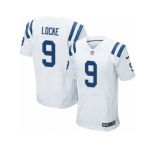Men's Nike Indianapolis Colts #9 Jeff Locke Elite White NFL Jersey