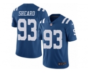 Men's Nike Indianapolis Colts #93 Jabaal Sheard Elite Royal Blue Rush NFL Jersey