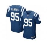 Men's Nike Indianapolis Colts #95 Johnathan Hankins Elite Royal Blue Team Color NFL Jersey