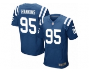 Men's Nike Indianapolis Colts #95 Johnathan Hankins Elite Royal Blue Team Color NFL Jersey