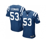 Nike Indianapolis Colts #53 Darius Leonard Royal Blue Team Color Men Stitched NFL Elite Jersey
