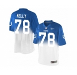 Nike Indianapolis Colts #78 Ryan Kelly Royal Blue White Men's Stitched NFL Elite Fadeaway Fashion Jersey
