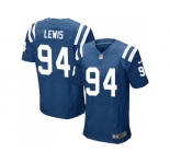 Nike Indianapolis Colts #94 Tyquan Lewis Royal Blue Team Color Men Stitched NFL Elite Jersey