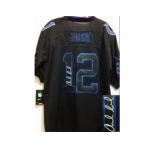 nike nfl jerseys indianapolis colts #12 andrew luck black [Elite lights out signature]