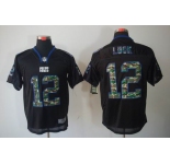 nike nfl jerseys indianapolis colts #12 luck black[camo fashion Elite]