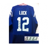 nike nfl jerseys indianapolis colts #12 luck blue[Elite signature]