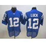 nike nfl jerseys indianapolis colts #12 luck blue[elite]