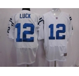 nike nfl jerseys indianapolis colts #12 luck white[elite]