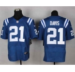 nike nfl jerseys indianapolis colts #21 davis blue[Elite][davis]