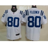 nike nfl jerseys indianapolis colts #80 fleener white[Elite]