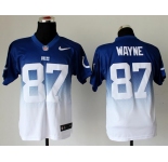 nike nfl jerseys indianapolis colts #87 wayne blue-white[Elite drift fashion][second version]