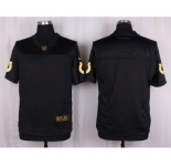nike nfl jerseys indianapolis colts blank black gold collection[Elite]
