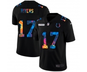 Indianapolis Colts #17 Philip Rivers Men's Nike Multi-Color Black 2020 NFL Crucial Catch Vapor Untouchable Limited Jersey