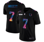 Indianapolis Colts #7 Jacoby Brissett Men's Nike Multi-Color Black 2020 NFL Crucial Catch Vapor Untouchable Limited Jersey