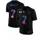 Indianapolis Colts #7 Jacoby Brissett Men's Nike Multi-Color Black 2020 NFL Crucial Catch Vapor Untouchable Limited Jersey